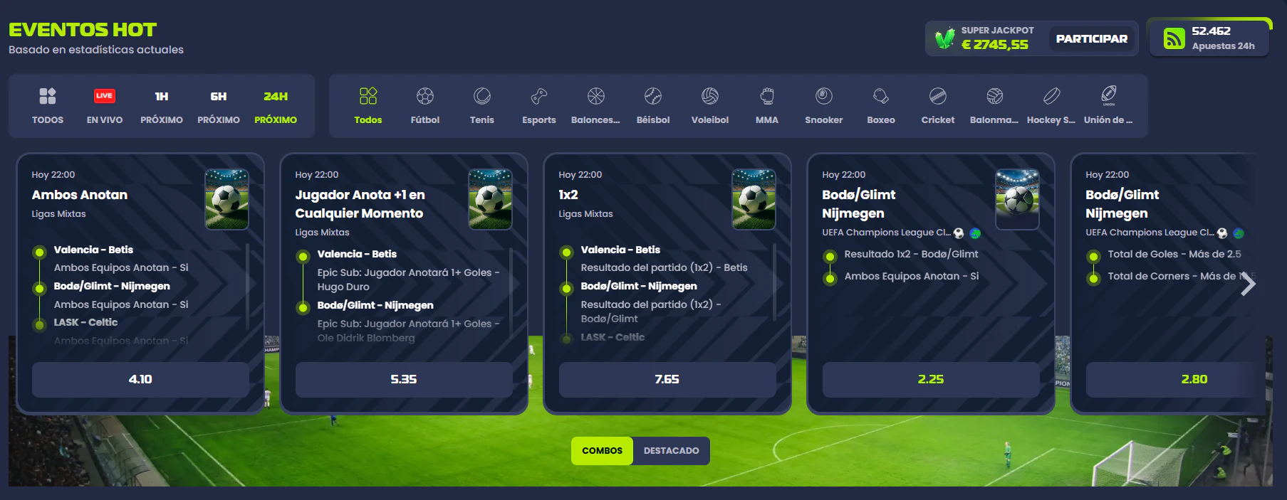 Apuestas deportivas y eSports en Epicbet