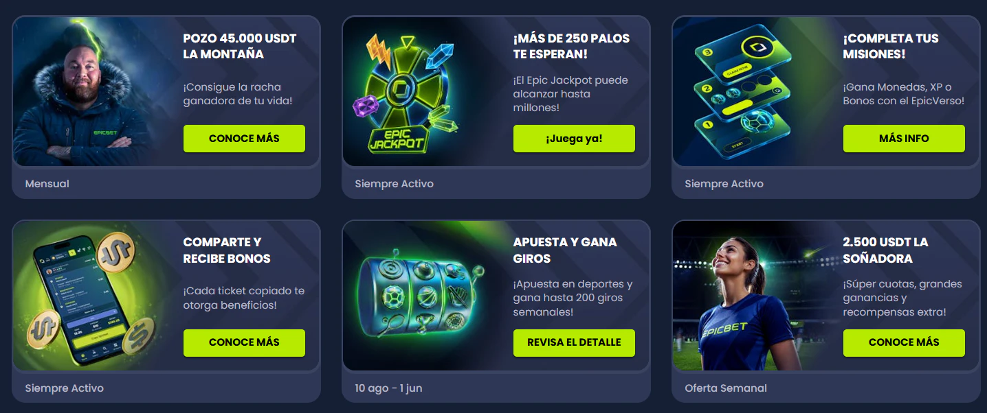 Promociones de Epicbet